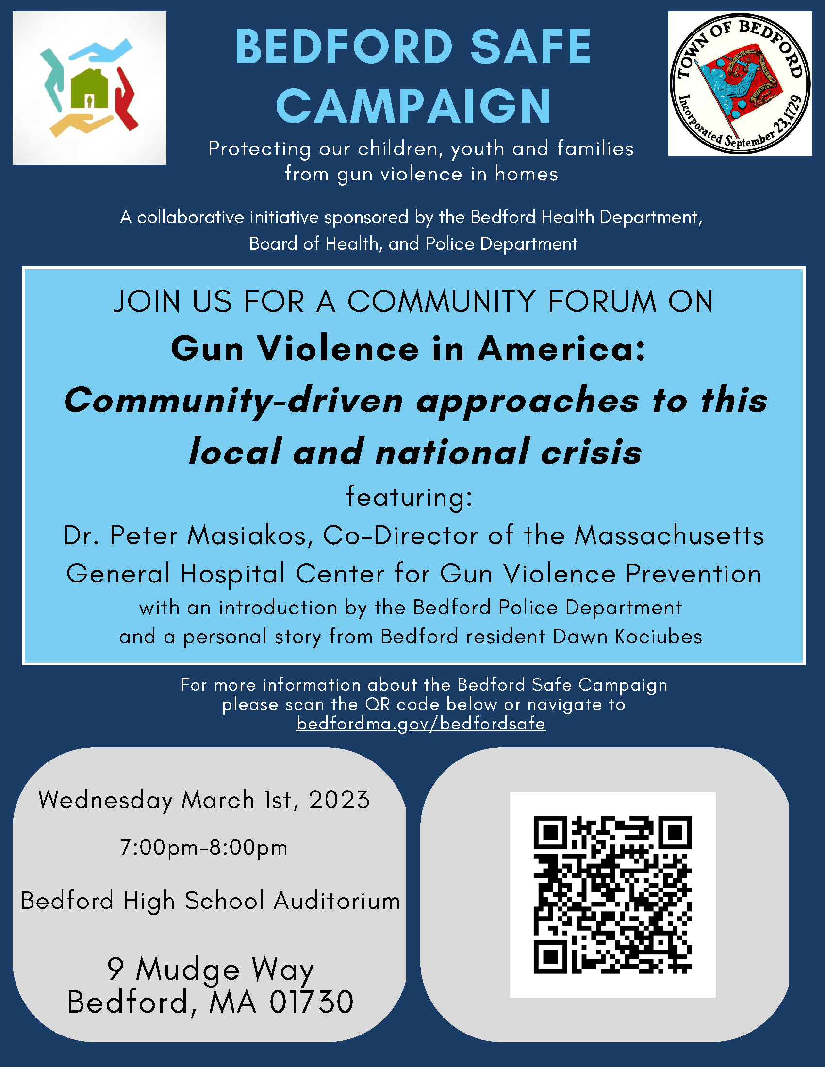 Bedford Safe Forum Flier