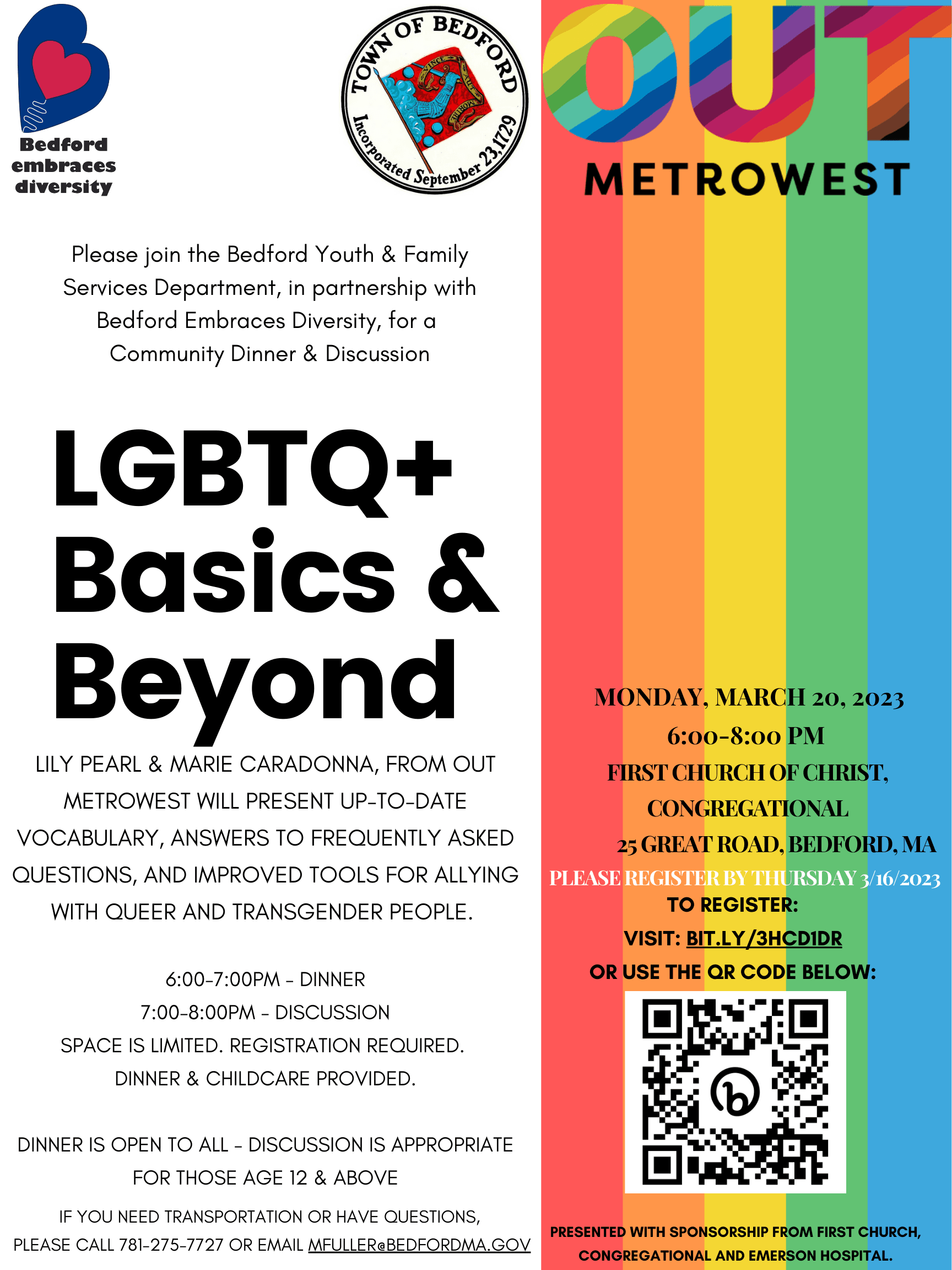 Out Metrowest Event Poster