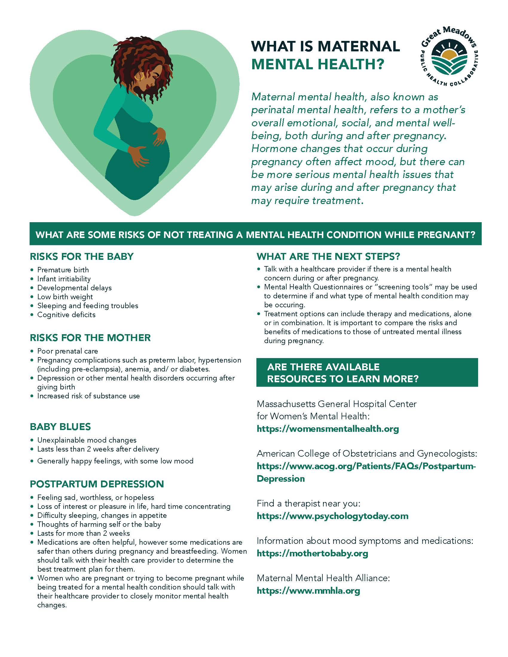 Maternal Mental Health Flyer 