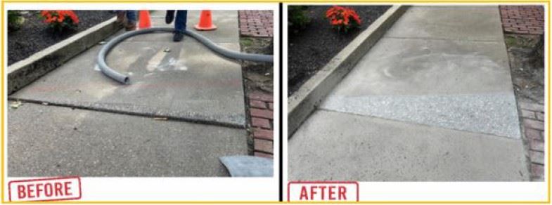 Concrete Shaving Before-After Pic