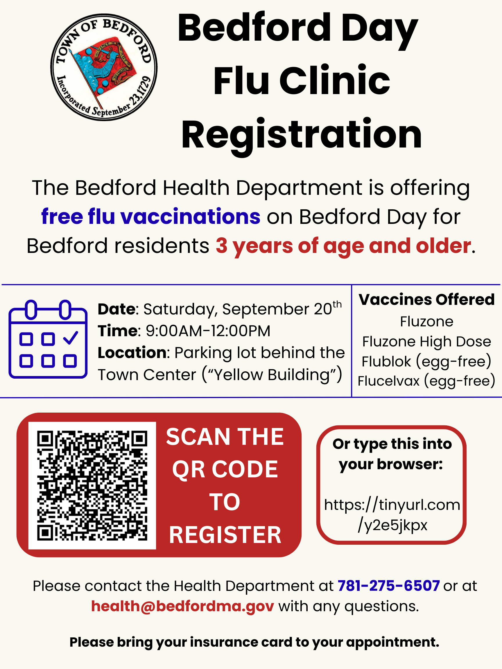 Bedford Day Clinic Flyer 2025 PNG