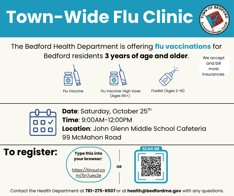 Town-Wide Flu Clinic 2025 png